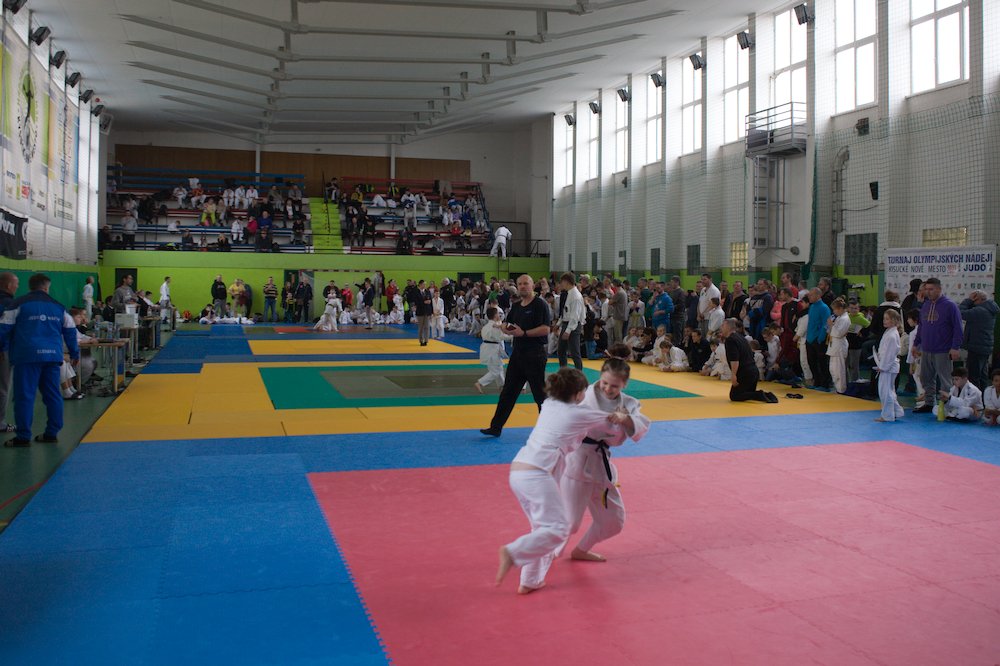 Judo turnaj v mestskej športovej hale