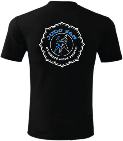 Čierne tričko Judo San KNM - zadok